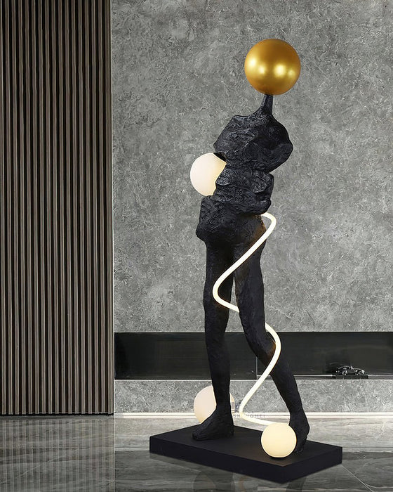 Everett Spiral Floor Lamp-DWHOME
