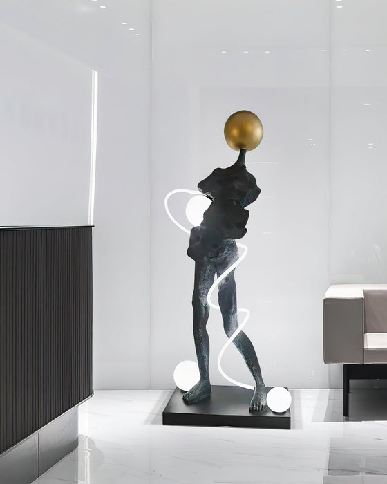 Everett Spiral Floor Lamp-DWHOME