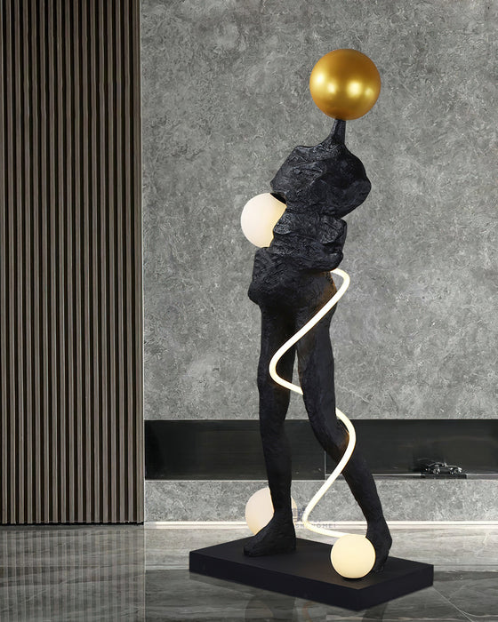 Everett Spiral Floor Lamp-DWHOME