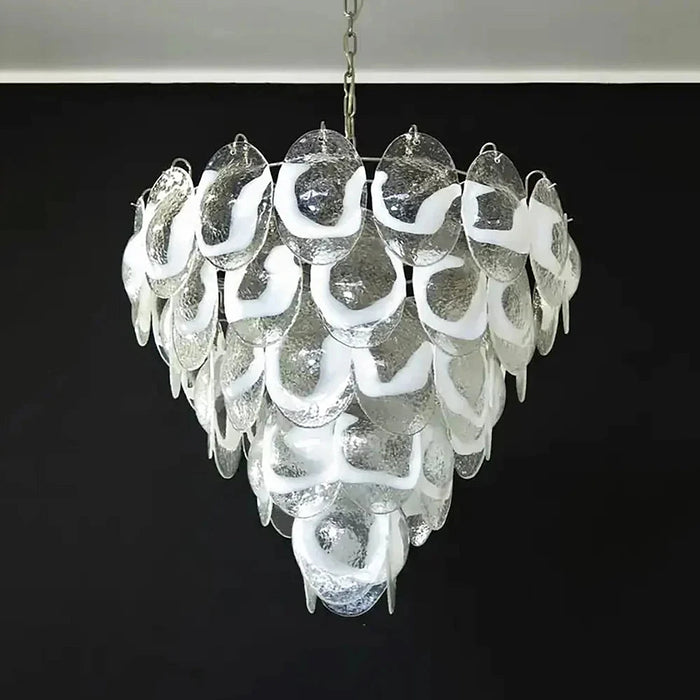 Exquisite Murano Transparent Glass Chandelier-DWHOME