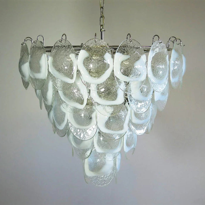 Exquisite Murano Transparent Glass Chandelier-DWHOME