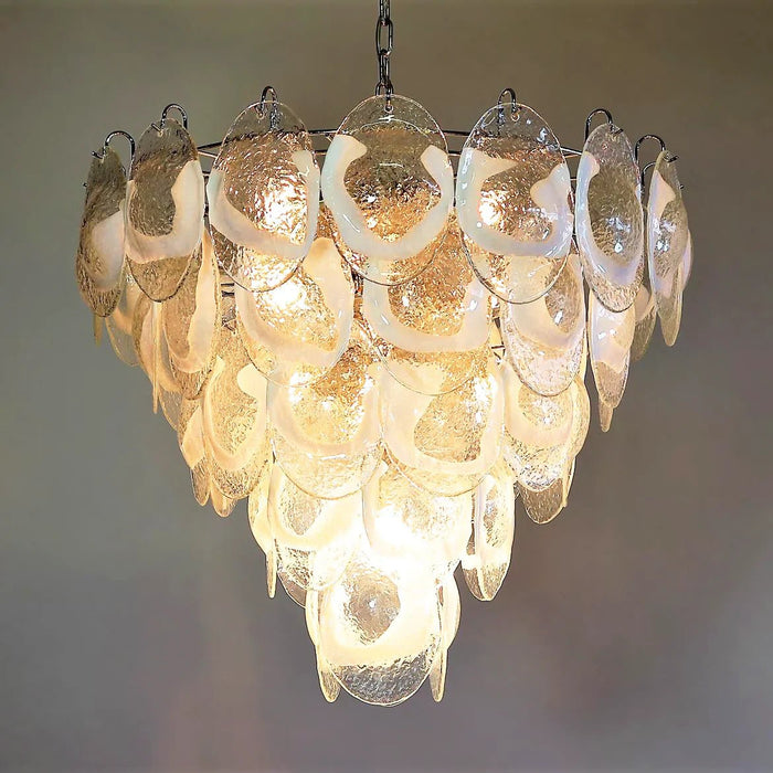 Exquisite Murano Transparent Glass Chandelier-DWHOME