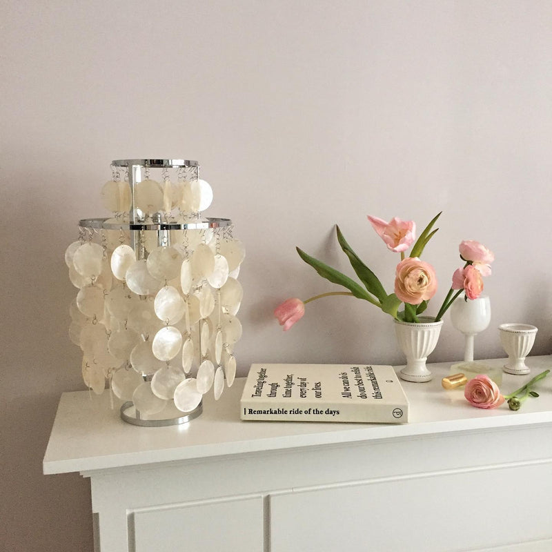 Round Shell Table Lamp-DWHOME