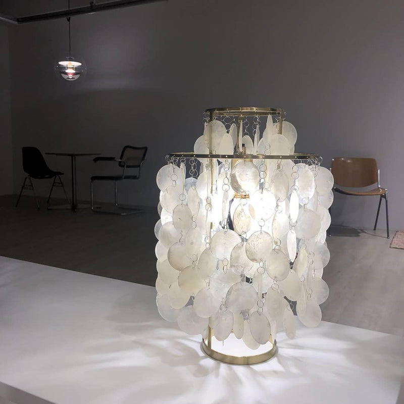 Round Shell Table Lamp-DWHOME
