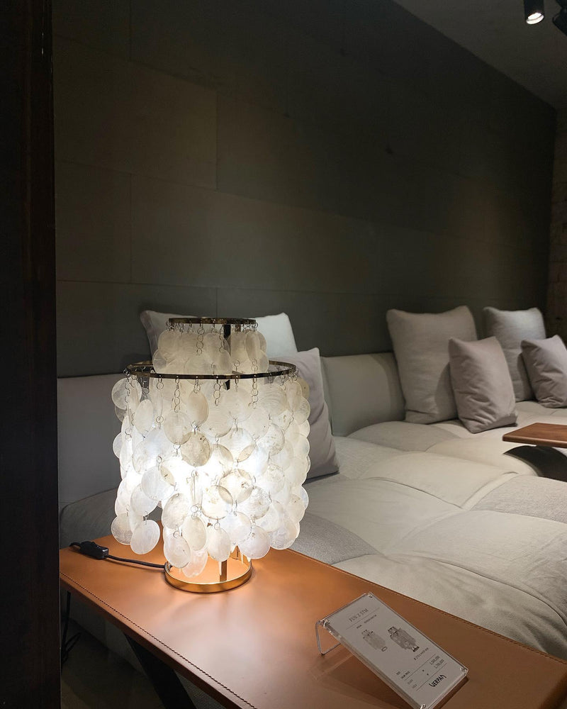Round Shell Table Lamp-DWHOME