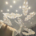 Falling Leaves Glass Chandelier.