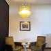 Fantastic Murano Amber Glass Tube Chandelier-DWHOME