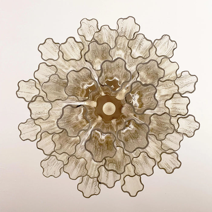 Fantastic Murano Amber Glass Tube Chandelier-DWHOME