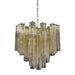 Fantastic Murano Amber Glass Tube Chandelier-DWHOME