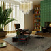 Fantastic Murano Amber Glass Tube Chandelier-DWHOME