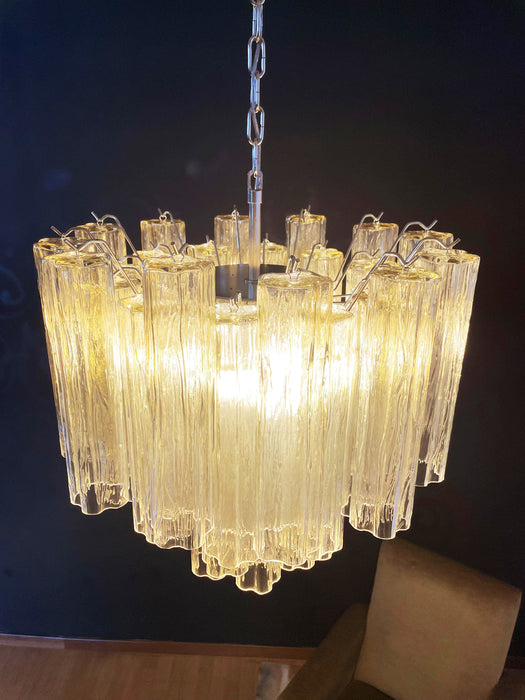 Fantastic Murano Amber Glass Tube Chandelier-DWHOME