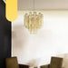 Fantastic Murano Amber Glass Tube Chandelier-DWHOME