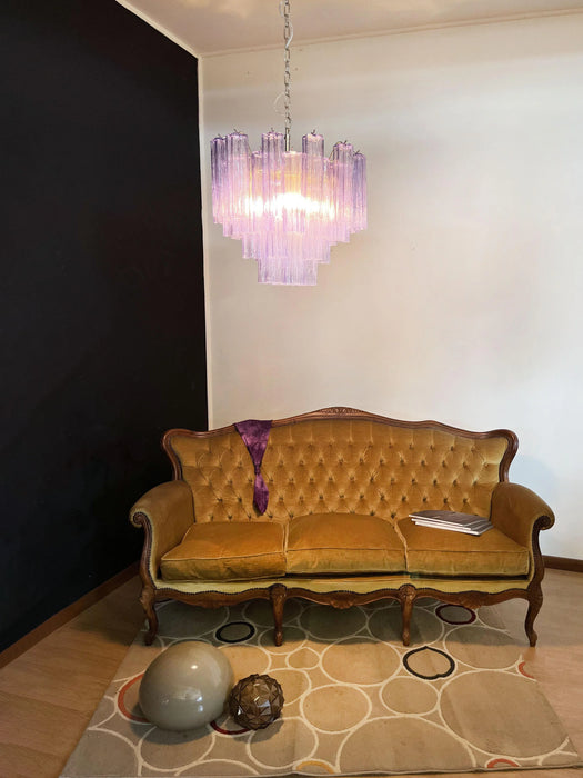 Fantastic Murano Amethyst Glass Tube Chandelier-DWHOME