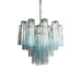 Fantastic Murano Blue Glass Tube Chandelier-DWHOME
