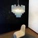 Fantastic Murano Blue Glass Tube Chandelier-DWHOME