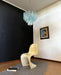 Fantastic Murano Blue Glass Tube Chandelier-DWHOME