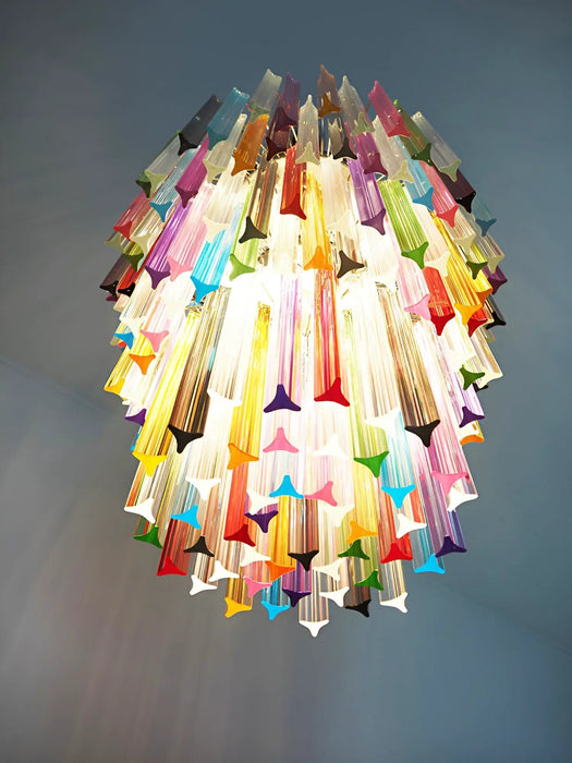 Fantastic Murano Prisms Multicolor Chandelier-DWHOME