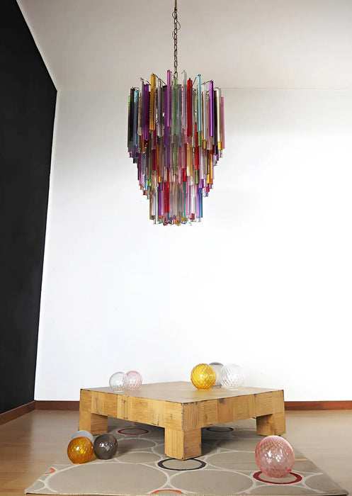 Fantastic Murano Prisms Multicolor Chandelier-DWHOME