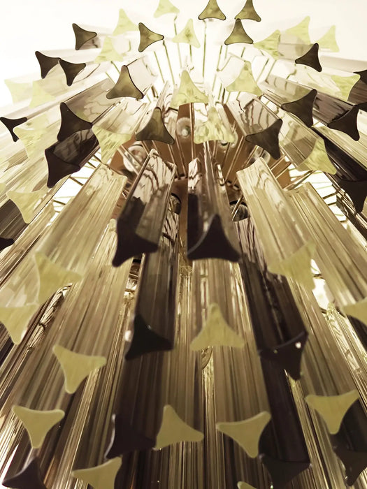 Fantastic Murano Prisms Smoked Transparent Chandelier-DWHOME