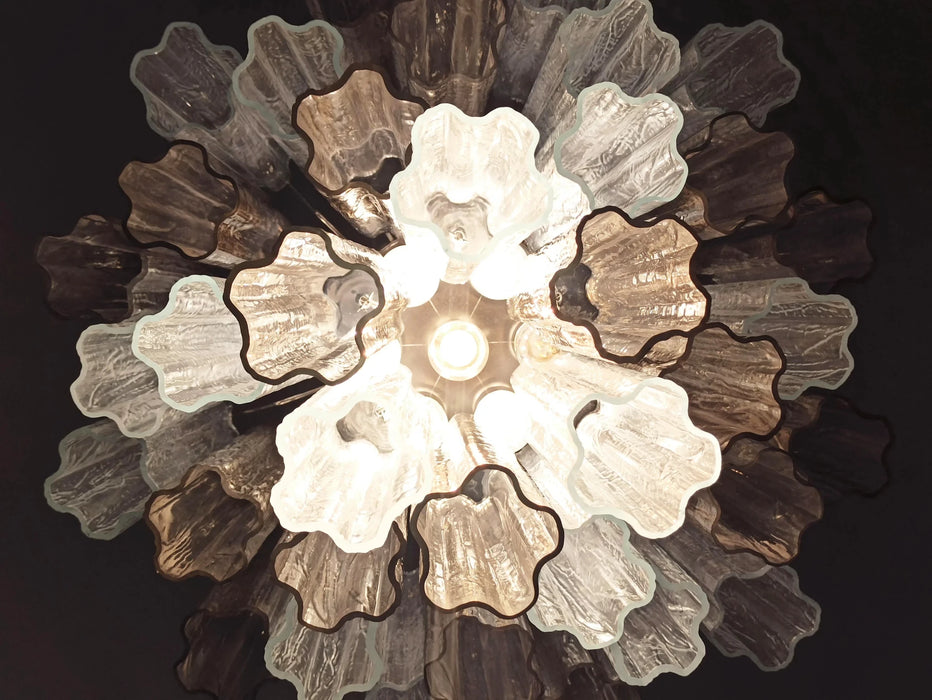 Fantastic Murano Smoked Glass Tube Chandelier-DWHOME