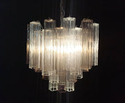 Fantastic Murano Smoked Glass Tube Chandelier-DWHOME