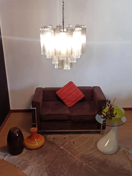 Fantastic Murano Smoked Glass Tube Chandelier-DWHOME