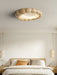 Faux Wood Ripple Ceiling Lamp.