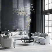 Feather Handblown Glass Chandelier-DWHOME