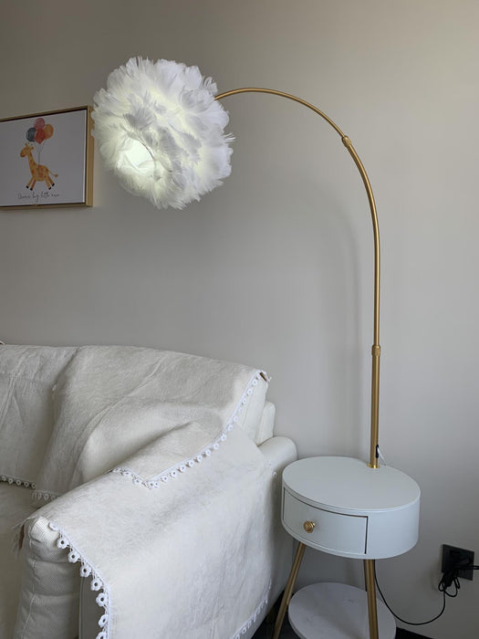 Feather Drawer Floor Lamp.