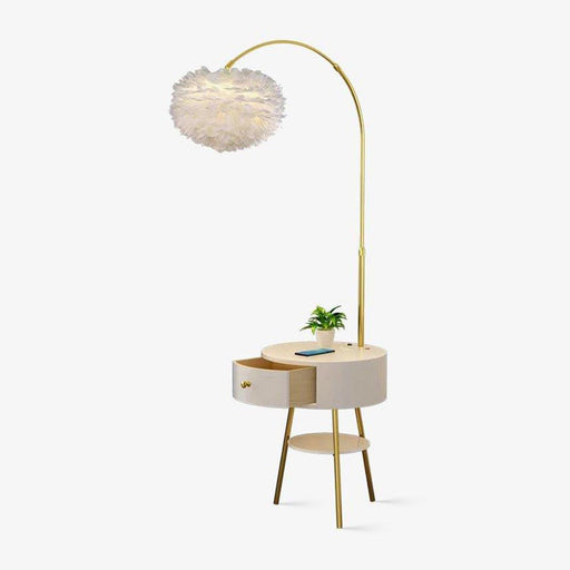 Feather Drawer Floor Lamp - DWHOME