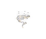 Feather Handblown Glass Chandelier-DWHOME