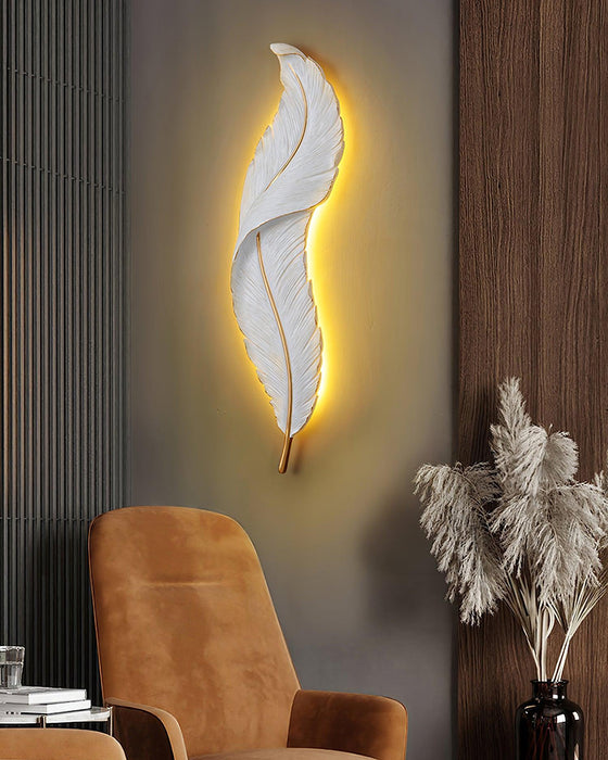 Feather Wall Lamp.