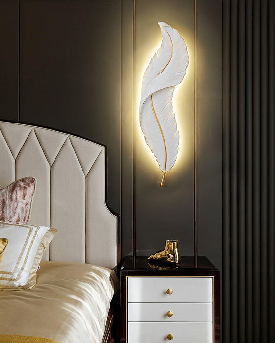 Feather Wall Lamp.