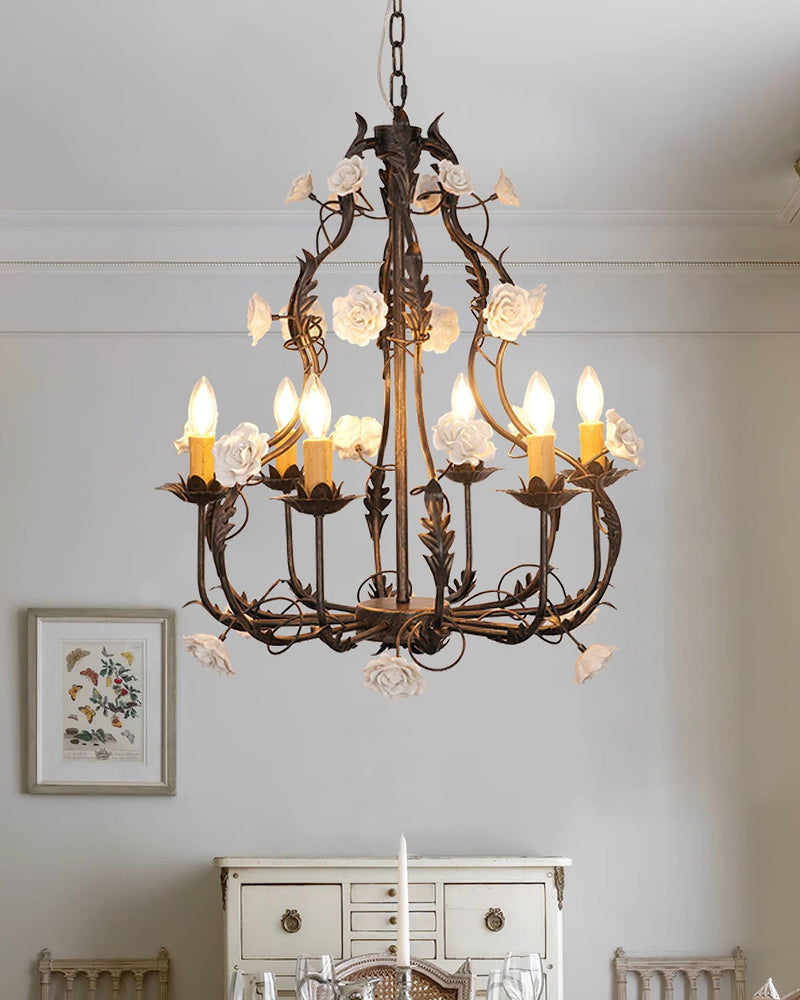 Florentine Rose Garden Chandelier-DWHOME