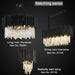 Finn Modern Black Crystal Chandelier for Living Room.