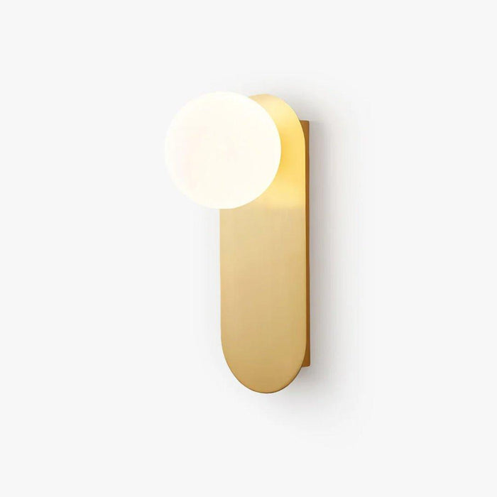Flat Base Globe Sconce-DWHOME