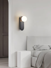 Flat Base Globe Sconce-DWHOME