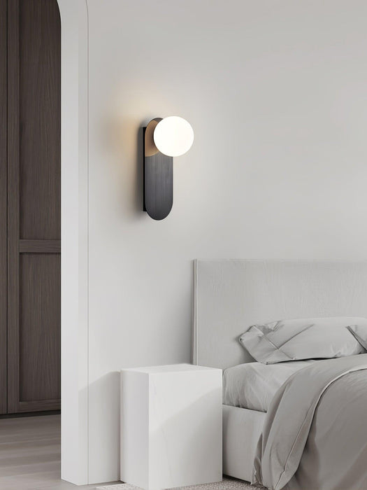 Flat Base Globe Sconce-DWHOME