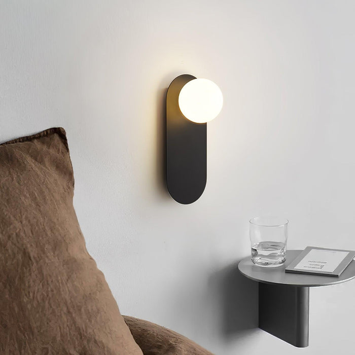 Flat Base Globe Sconce-DWHOME