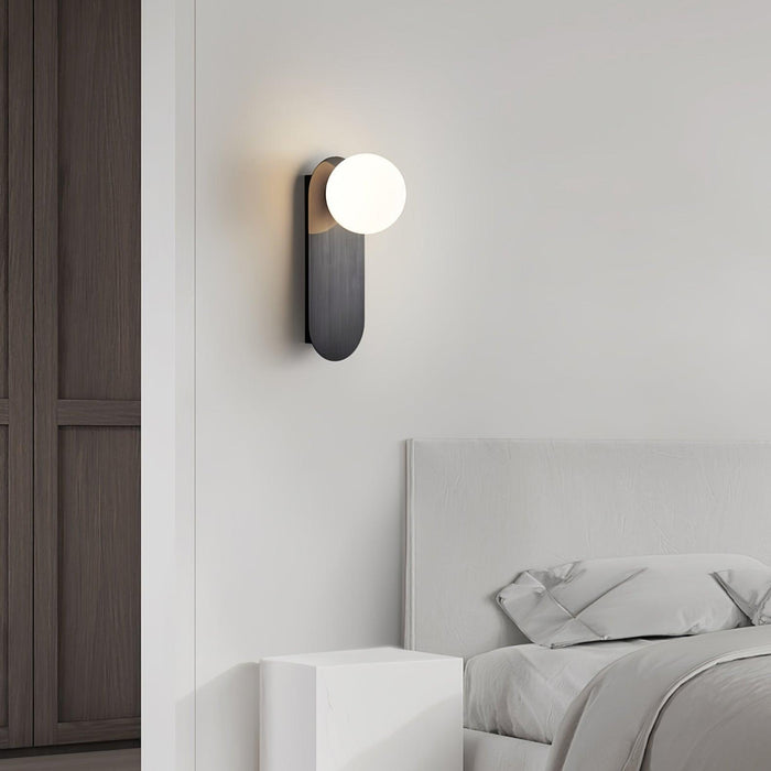 Flat Base Globe Sconce-DWHOME