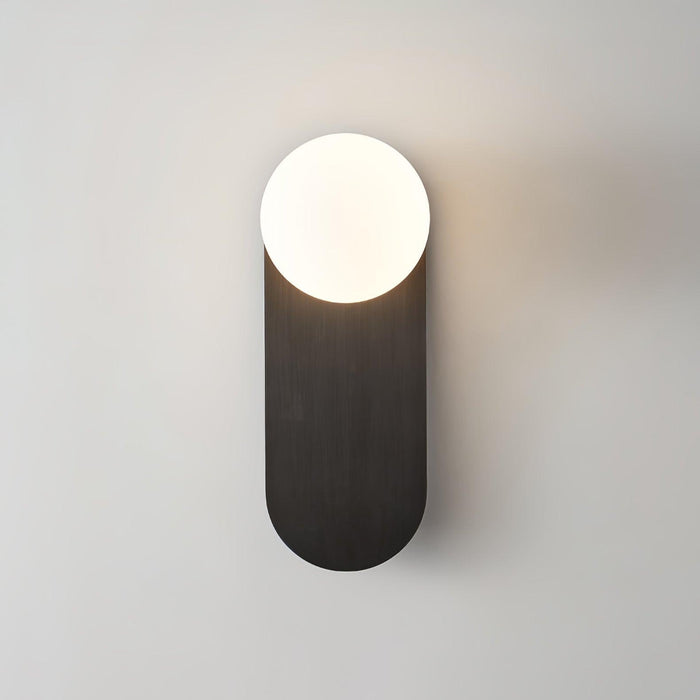 Flat Base Globe Sconce-DWHOME