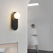 Flat Base Globe Sconce-DWHOME