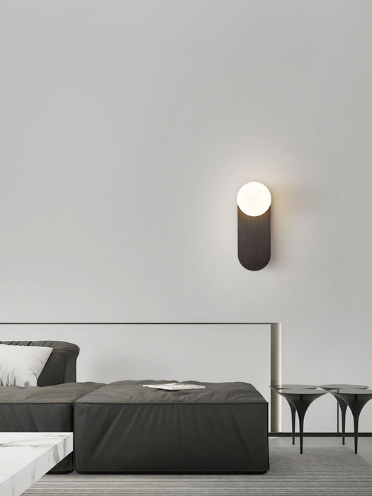 Flat Base Globe Sconce-DWHOME