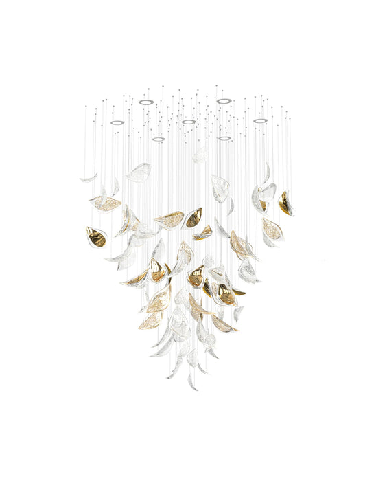 Floating Leaves Chandelier.