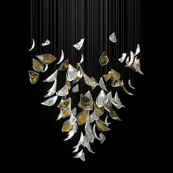 Floating Leaves Chandelier.