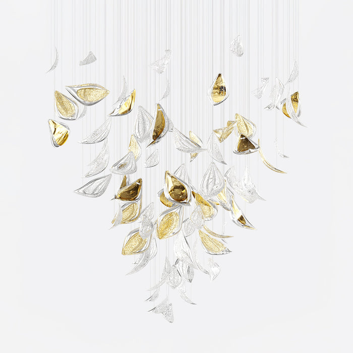 Floating Leaves Chandelier.