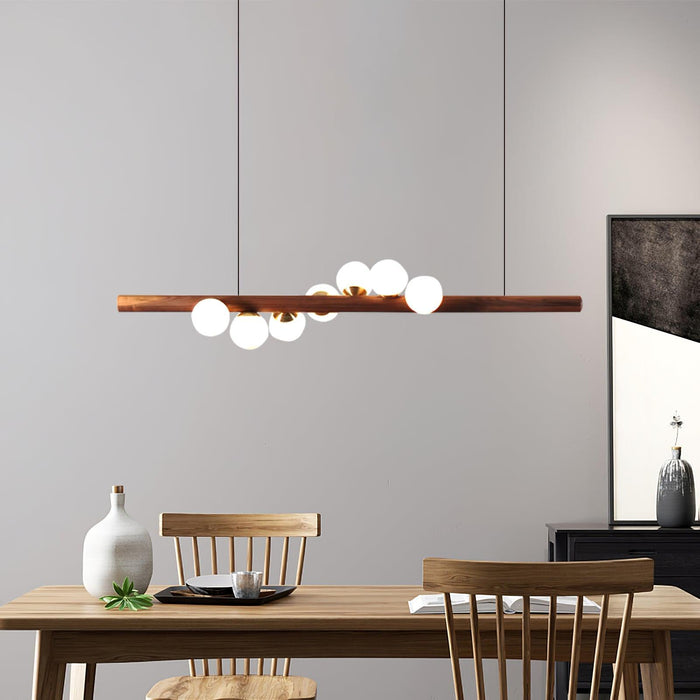 Scandinavian Wooden Pendant Lamp.