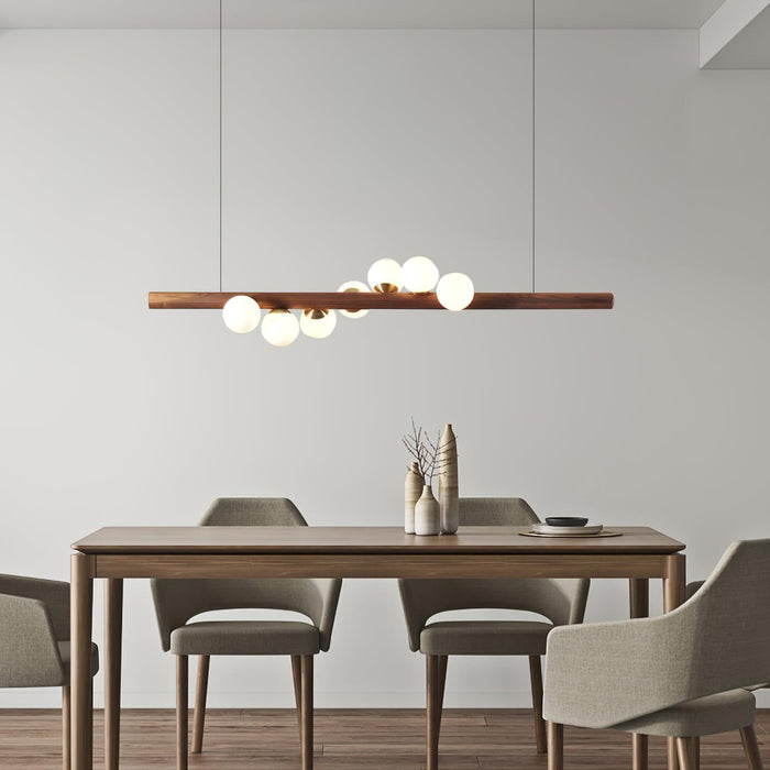 Scandinavian Wooden Pendant Lamp.