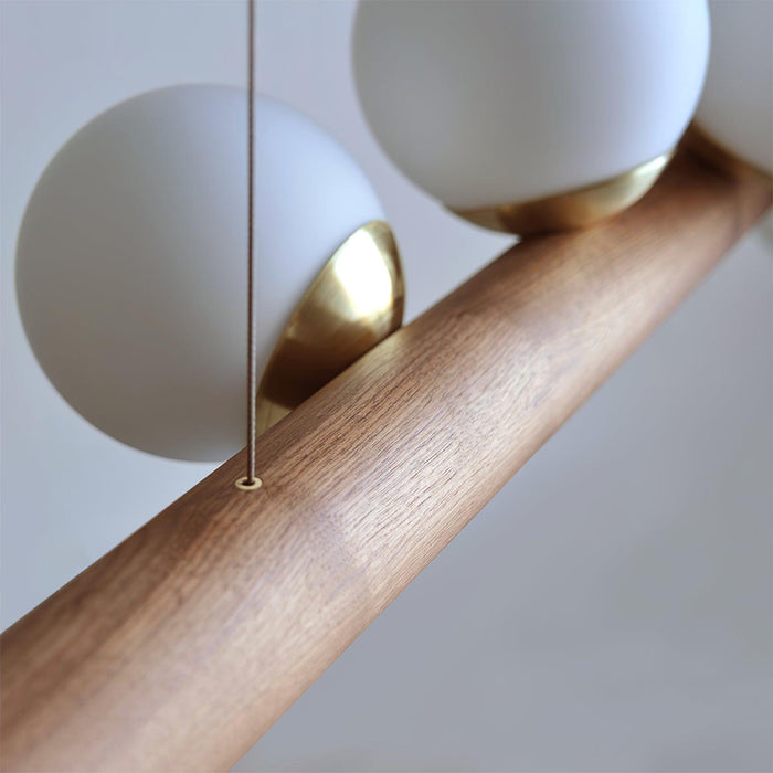 Scandinavian Wooden Pendant Lamp.