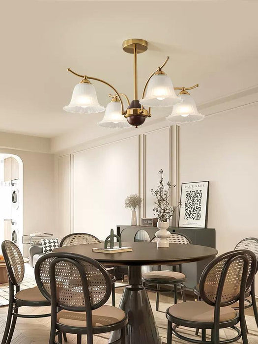 Flora Brass Chandelier-DWHOME
